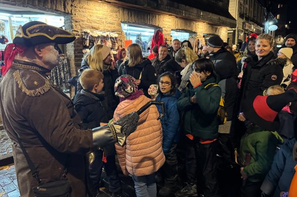 Gruselige Gestalten waren in Monschau unterwegs (Bild: Dogan Malicki/BRF)