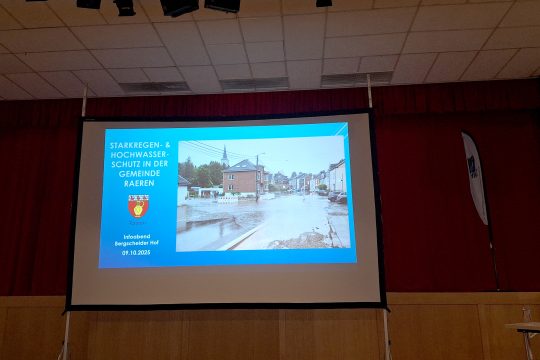 Infoabend zum Hochwasserschutz in Raeren
