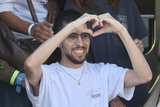 eine freigelassene israelische Geisel