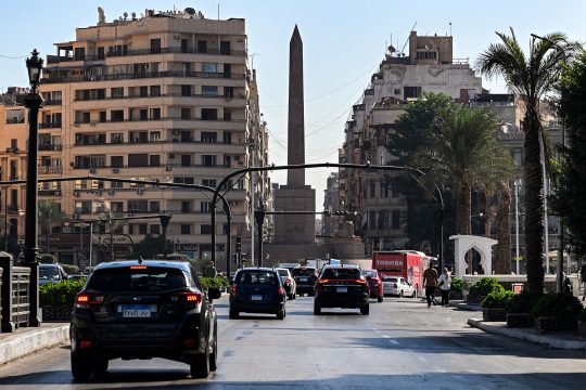 Innenstadt von Kairo am Montagmorgen