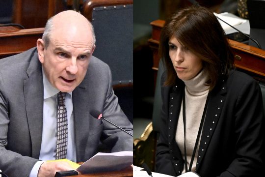 Koen Geens (CD&V) und Alexia Bertrand (MR)