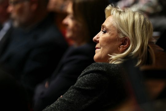 Marine Le Pen am Dienstag im Parlament