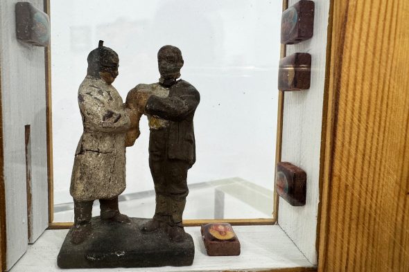 Werke der Ausstellung "Gesten und Zeit - sich ändernde Wiederholungen"