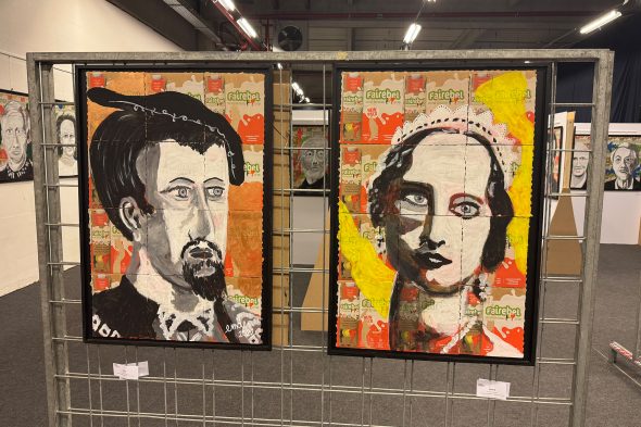 Werke der Ausstellung "Fier et belge?" von Michael Dujardin