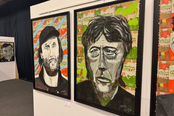 Werke der Ausstellung "Fier et belge?" von Michael Dujardin