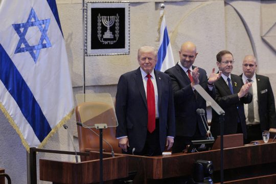 US-Präsident Donald Trump und der Vorsitzende der Knesset, Amir Ohana