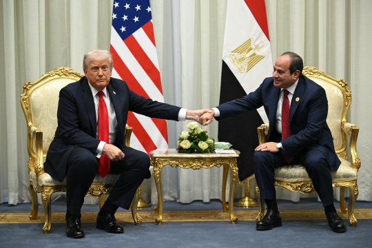 US-Präsident Donald Trump mit dem ägyptischen Präsidenten Abdel Fattah al-Sisi