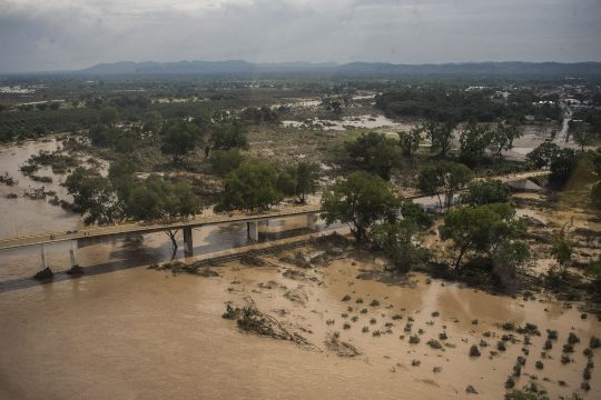 Luftaufnahme von Überschwemmungen in Mexiko