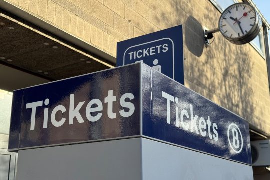 Ticket-Automat am Bahnhof Eupen