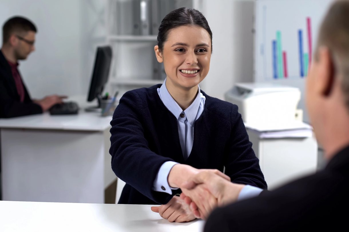 Bewerbunggespräch in einem Büro
