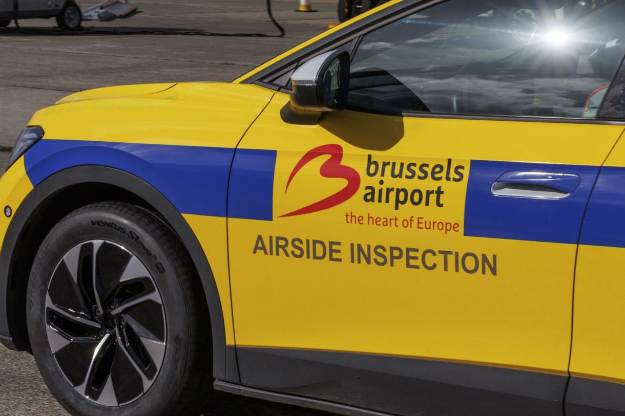 Sicherheitsfahrzeug am Brussels Airport