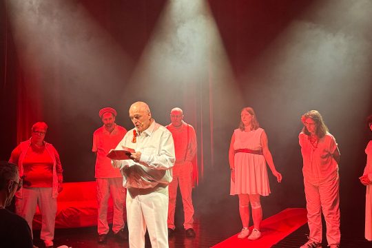 Die Schauspieler auf der Bühne bei "Die Castingshow des Lebens":