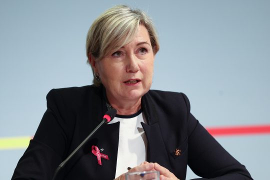 die wallonische Ministerin Cécile Neven