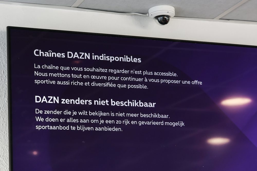 Anzeigetafel "DAZN-Sender nicht verfügbar"