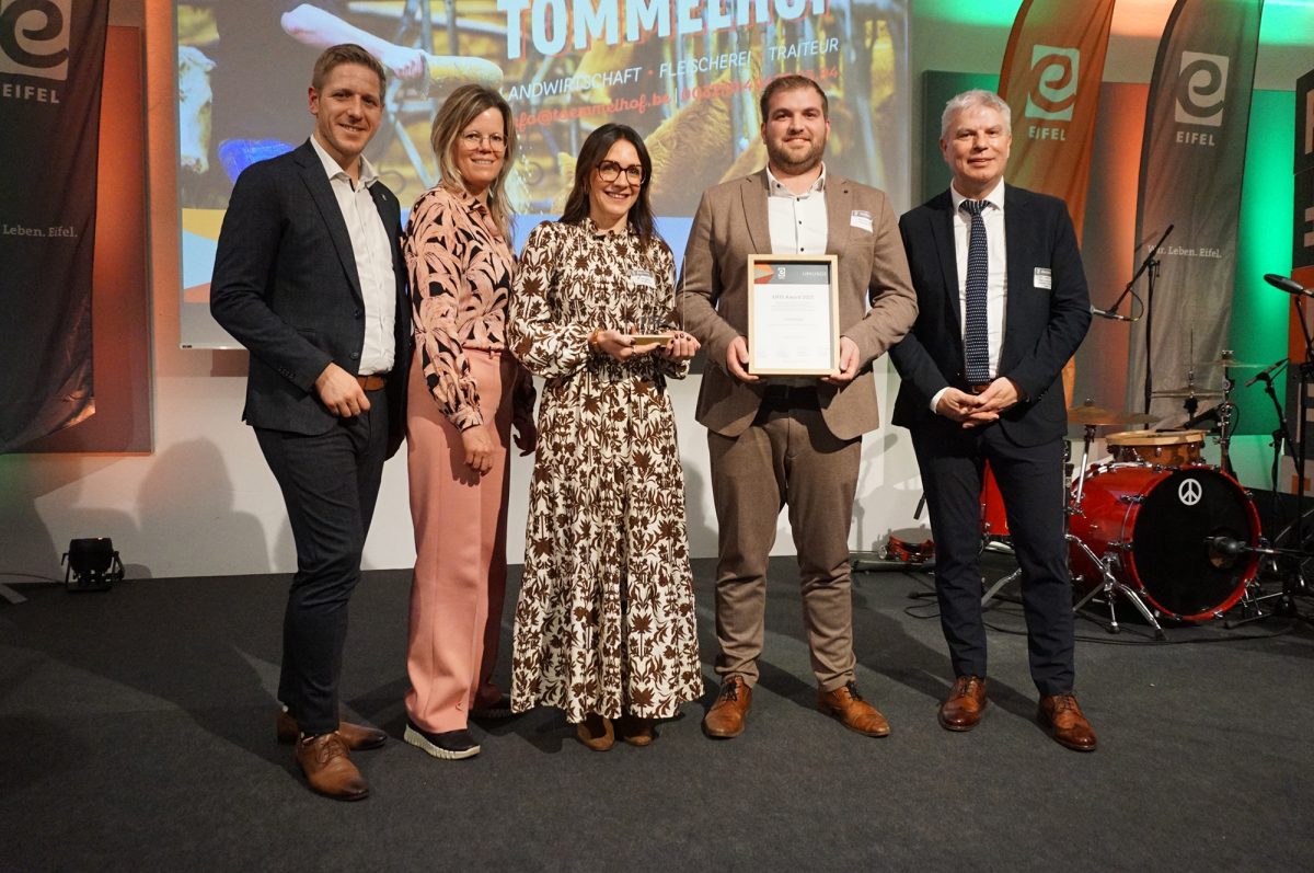 EIFEL-Awards 2025: Auszeichnung für Tömmelhof, Anja Neissen und Manuel Schöpges aus Amel