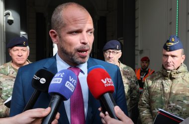 Verteidigungsminister Francken nach dem Treffen des Nationalen Sicherheitsrates