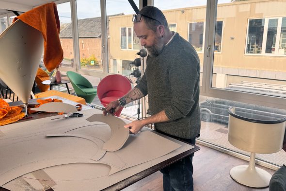 Geoffrey Herzet bei der Arbeit