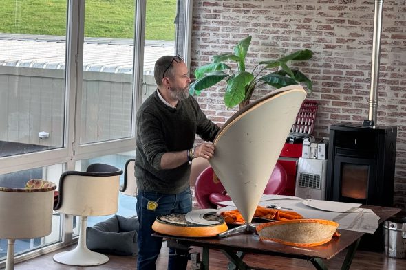 Geoffrey Herzet bei der Arbeit