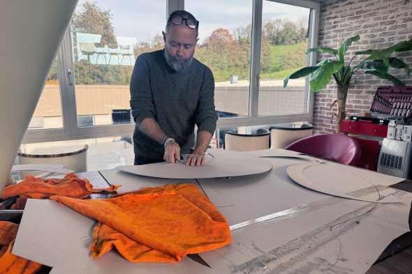 Geoffrey Herzet bei der Arbeit