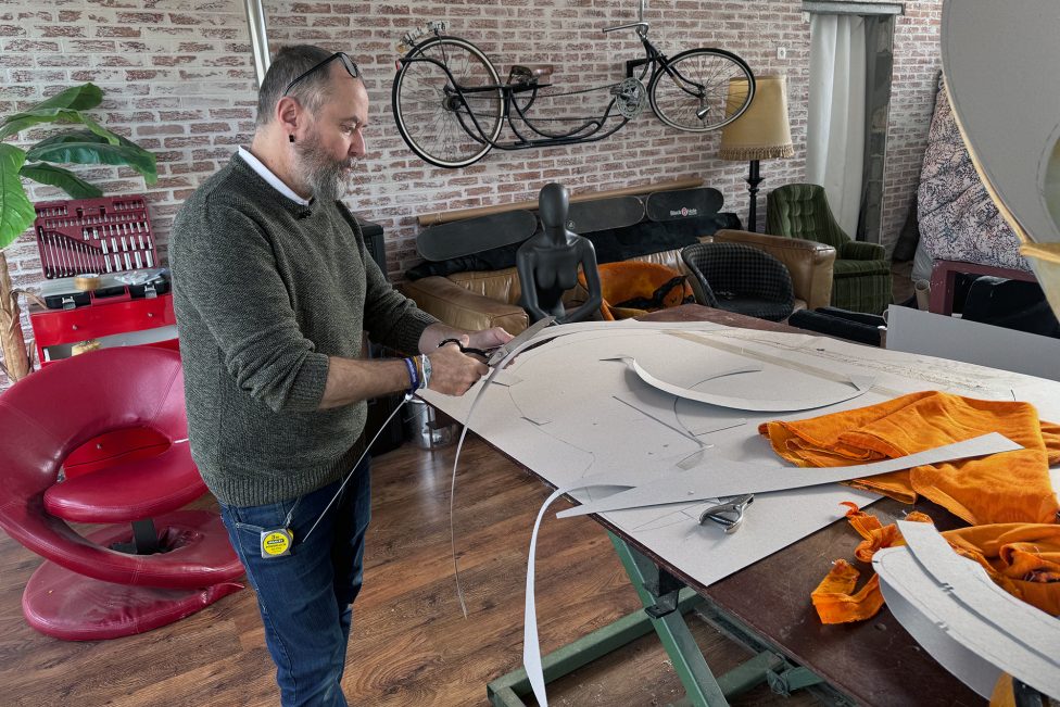 Geoffrey Herzet bei der Arbeit