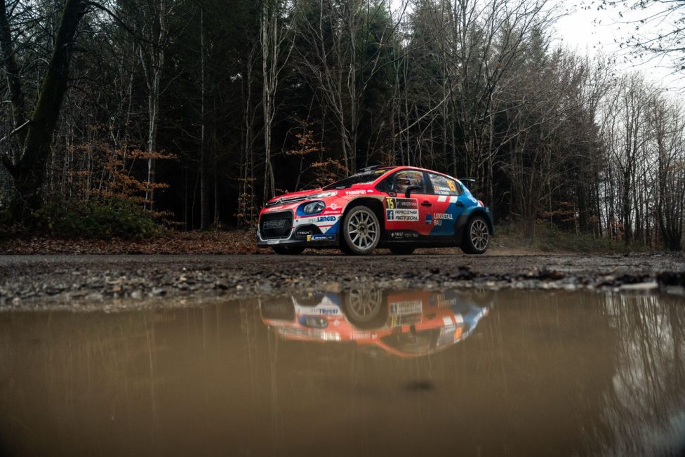 Tom Heindrichs/Jonas Schmitz im Citroën C3 Rally2 beim Shakedown zur Spa-Rallye