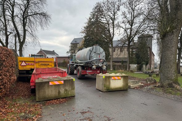 Blockade Hochstraße in Richtung Garnstock