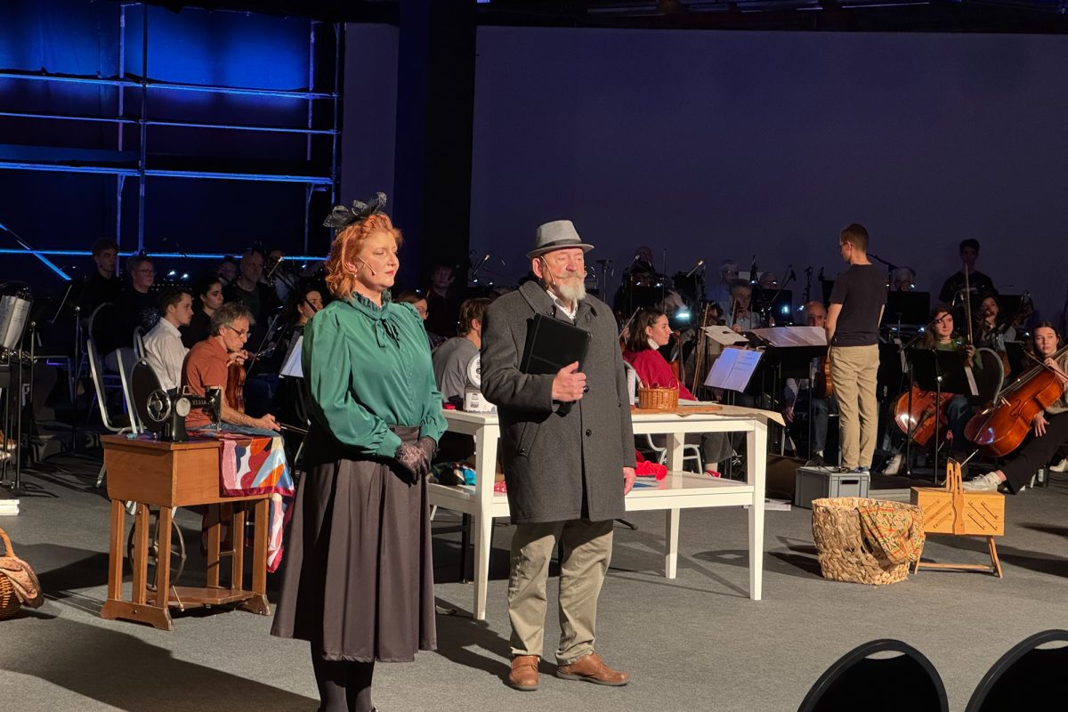 Die letzten Proben für das Musical "Minerva"