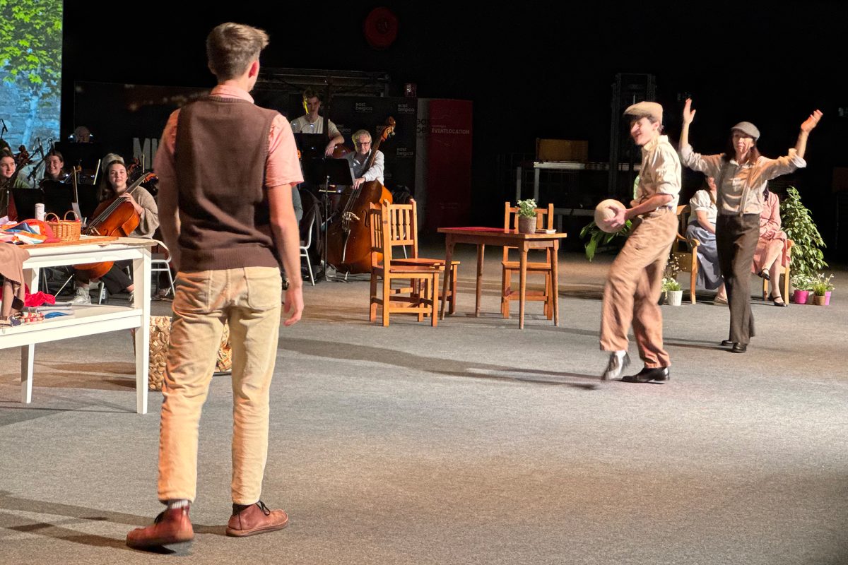 Die letzten Proben für das Musical "Minerva"