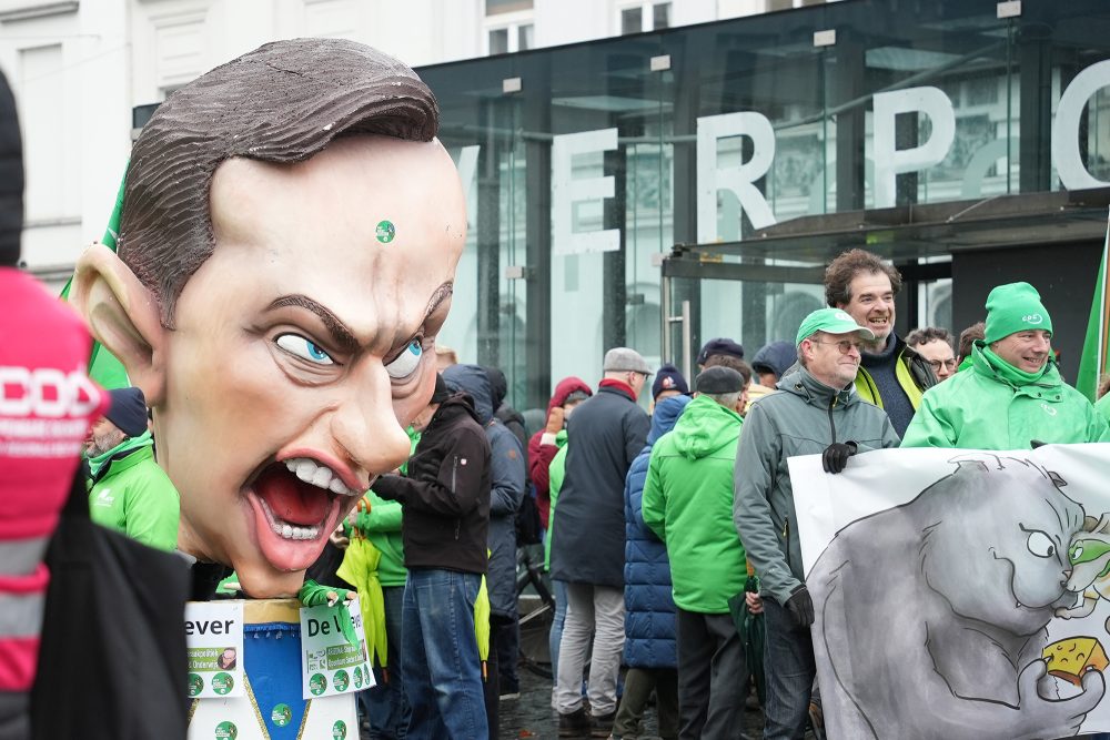 Demonstranten am 25. November in Gent