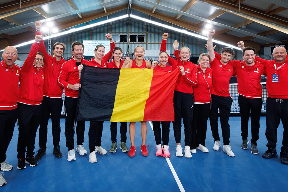 Nach dem Sieg gegen Deutschland war die Freude im belgischen Team groß