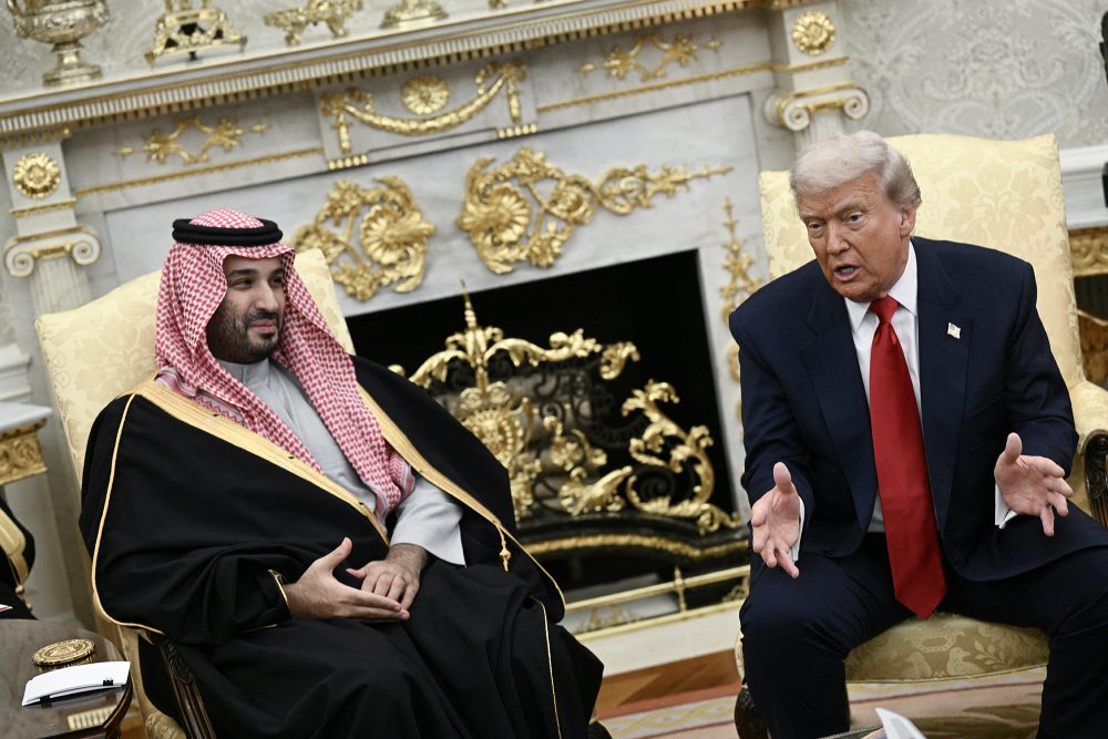 US-Präsident Trump und der saudi-arabische Kronprinz bin Salman in Washington