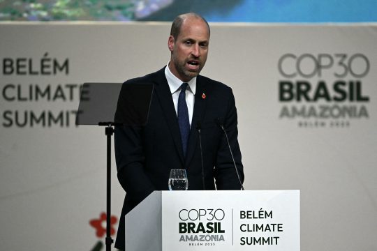Prinz William bei dem Gipfeltreffen vor der Cop30