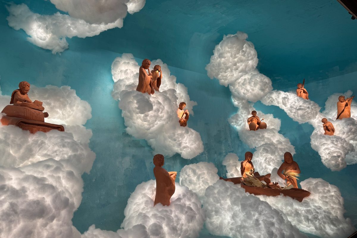 "Traum der Engel" mit den leuchtenden Wolken