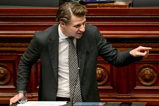 Axel Ronse von der N-VA am 27. November in der Kammer