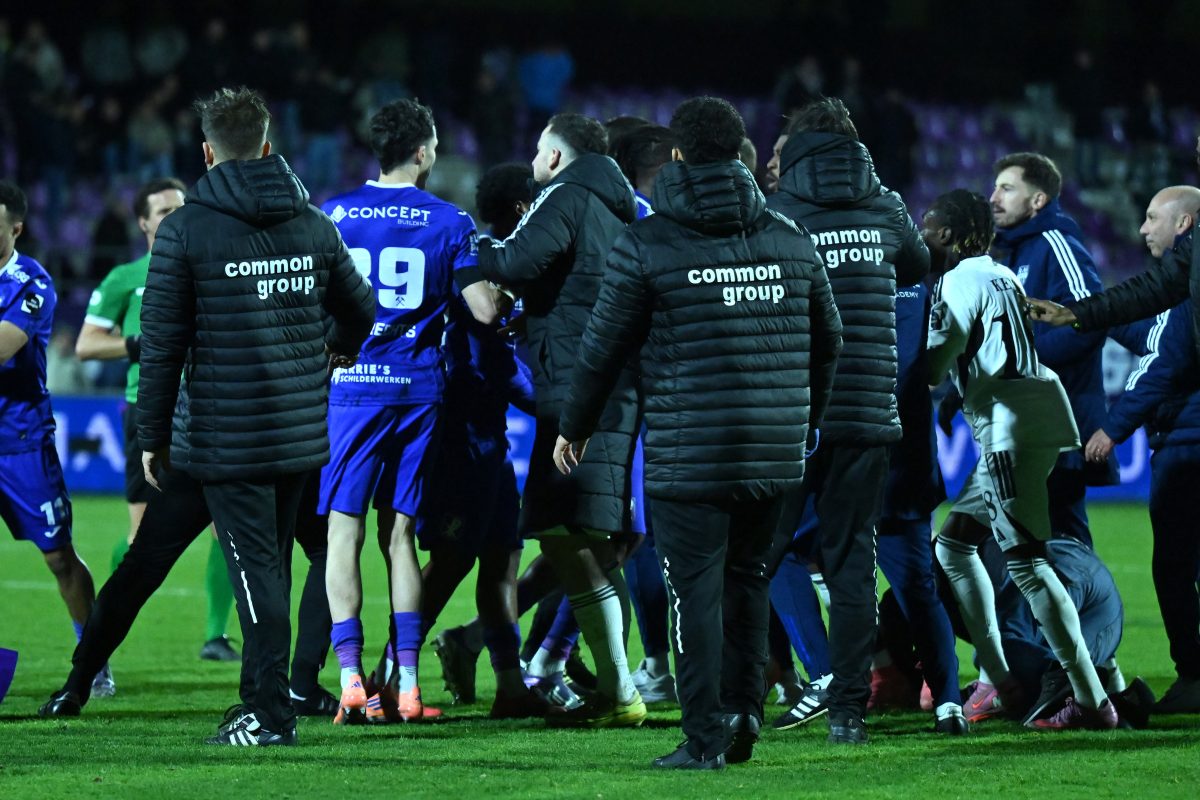 Tumultartige Szenen nach dem Schlusspfiff 