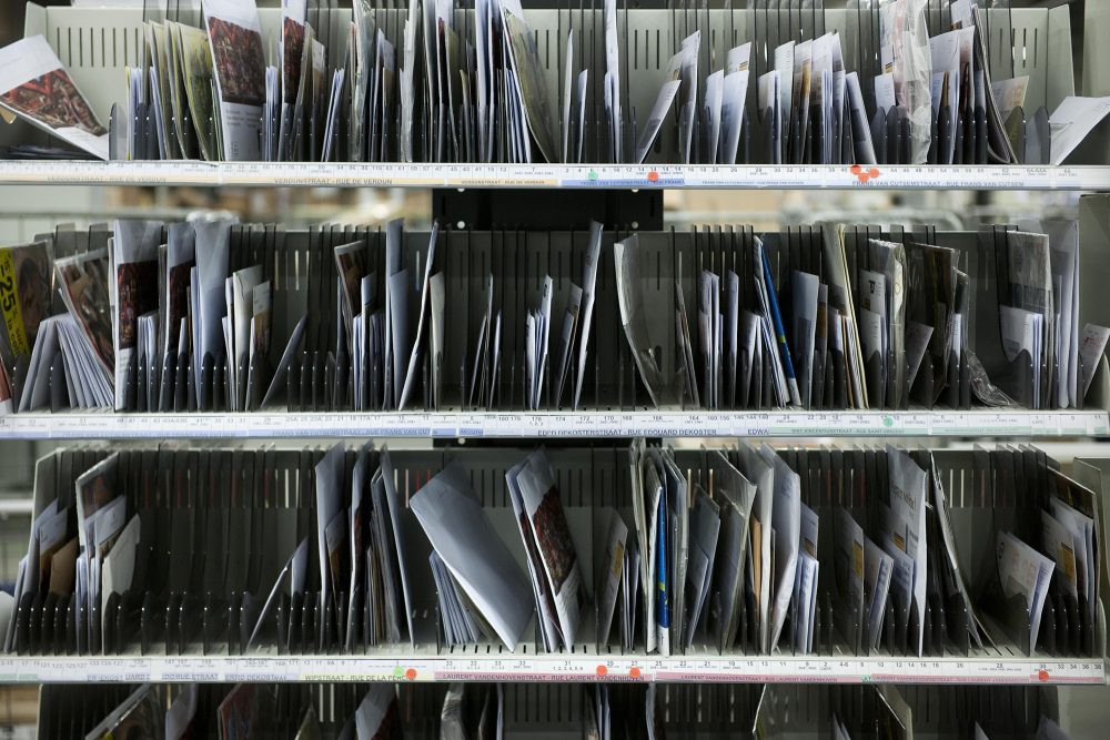 Briefe im Postsortierzentrum