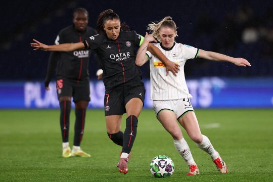 Spiel in der Champions League der Frauen: OHL Löwen gegen Paris Saint-Germain