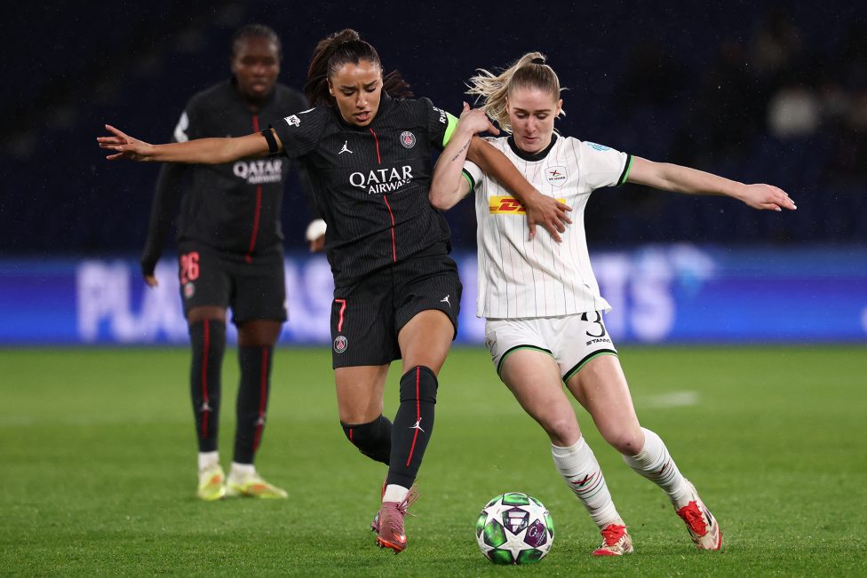 Spiel in der Champions League der Frauen: OHL Löwen gegen Paris Saint-Germain
