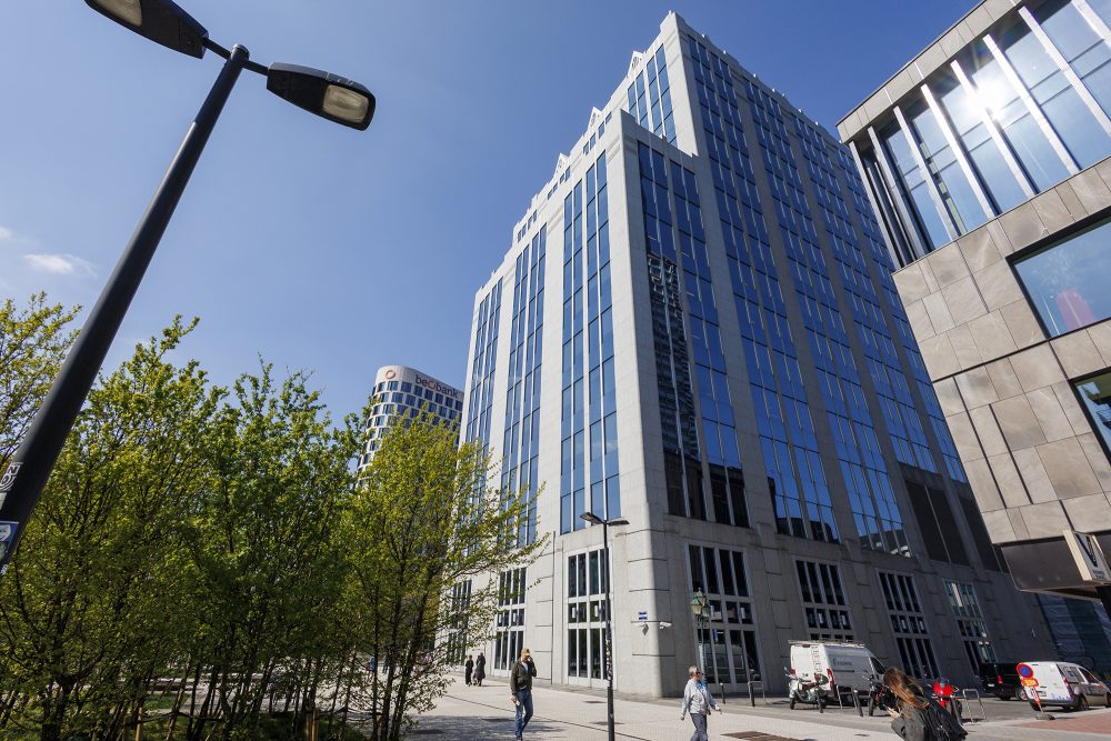 Außenansicht des Gebäudes von Euroclear