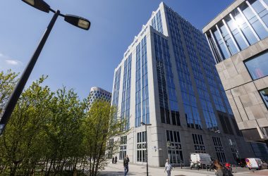 Außenansicht des Gebäudes von Euroclear