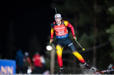 Lotte Lie beim Sprint in Östersund