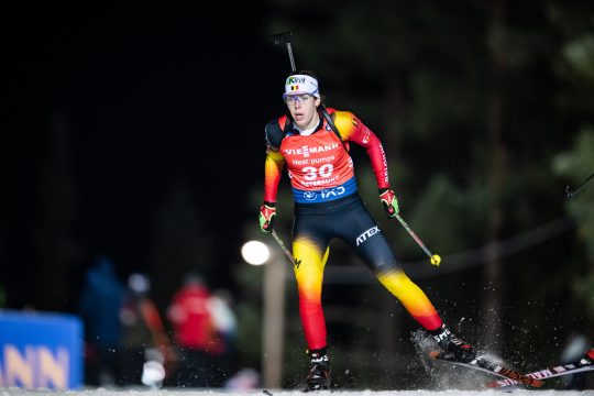 Lotte Lie beim Sprint in Östersund