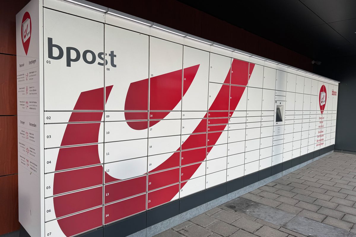 Paketboxen der Bpost