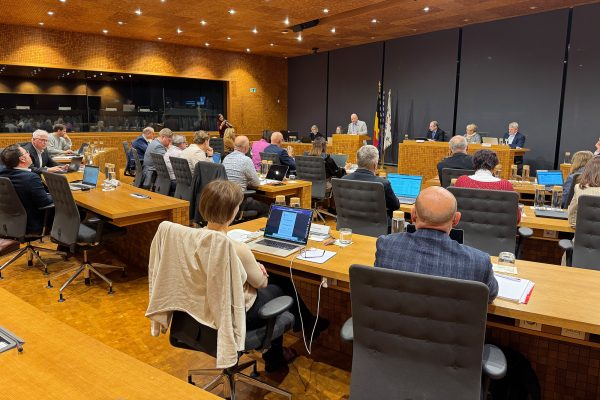Abgeordnete im Parlament bei einer Sitzung