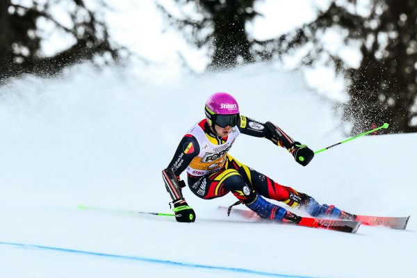 Sam Maes beim Riesenslalom in Alta Badia