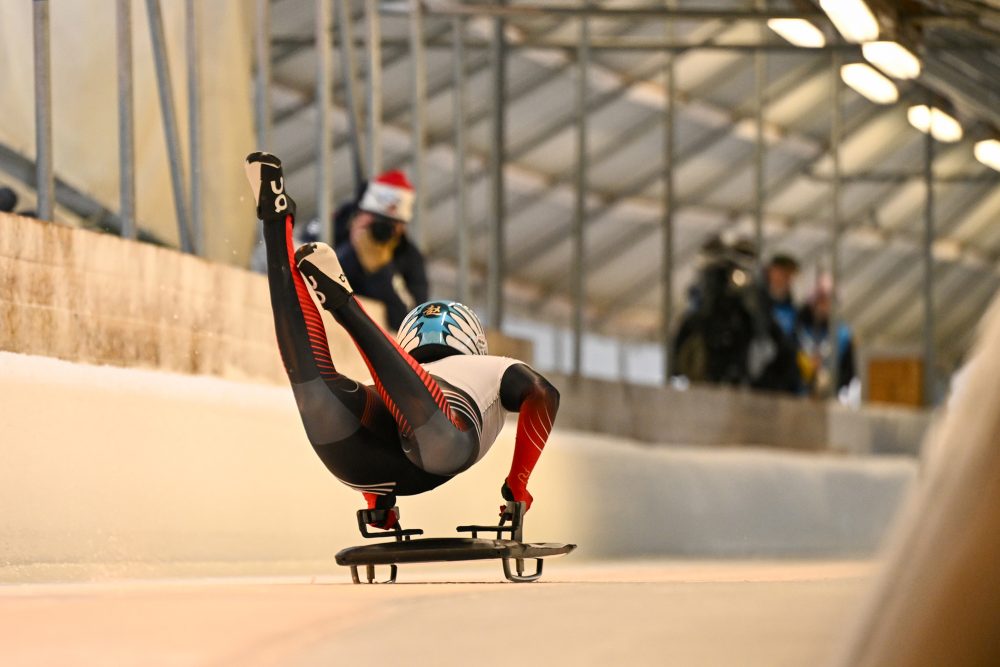 Start beim Skeleton-Weltcup in Lillehammer