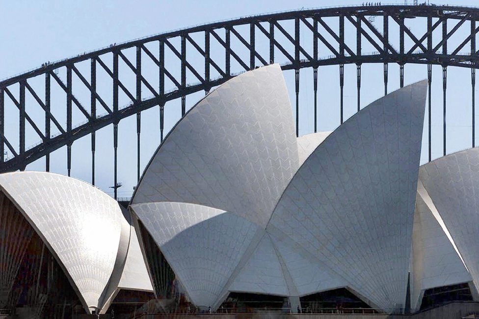 Das Opernhaus und die Harbour Bridge in Sydney