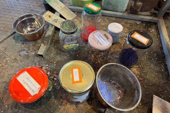 Werkstatt der Cristallerie Val Saint Lambert