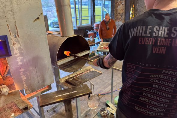 Werkstatt der Cristallerie Val Saint Lambert