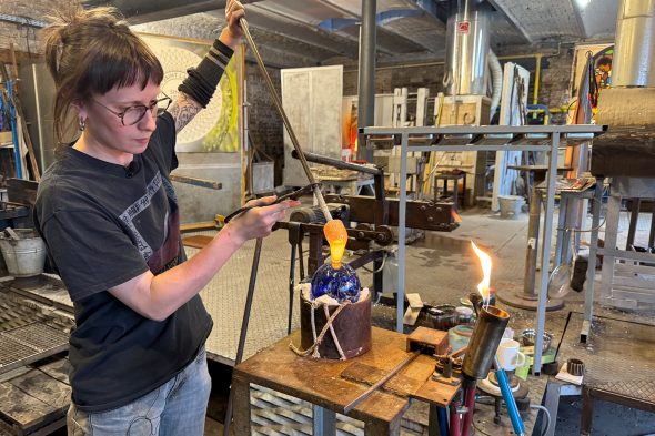 Werkstatt der Cristallerie Val Saint Lambert